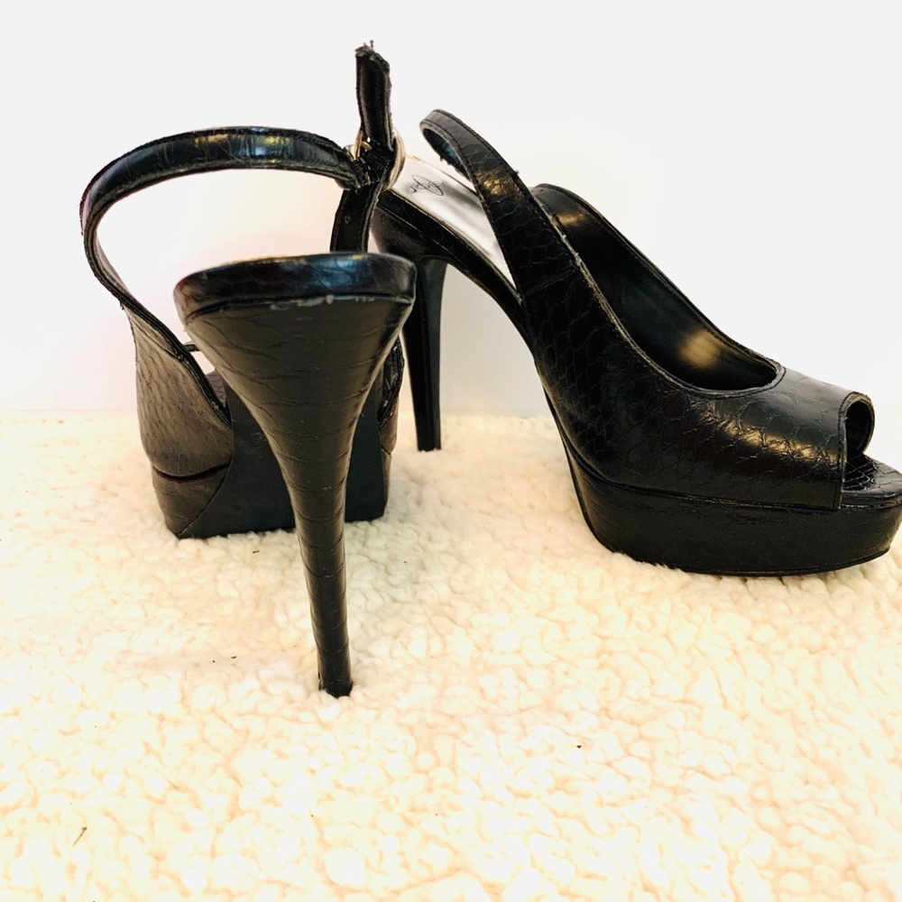 Joey sling back platform heels - Picture 4 of 8